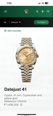 ROLEX DATEJUST 41mm