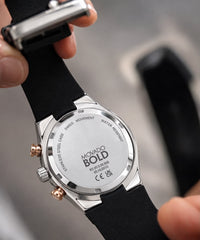MOVADO BOLD CHOREOGRAPHY BLACK AND SILVER