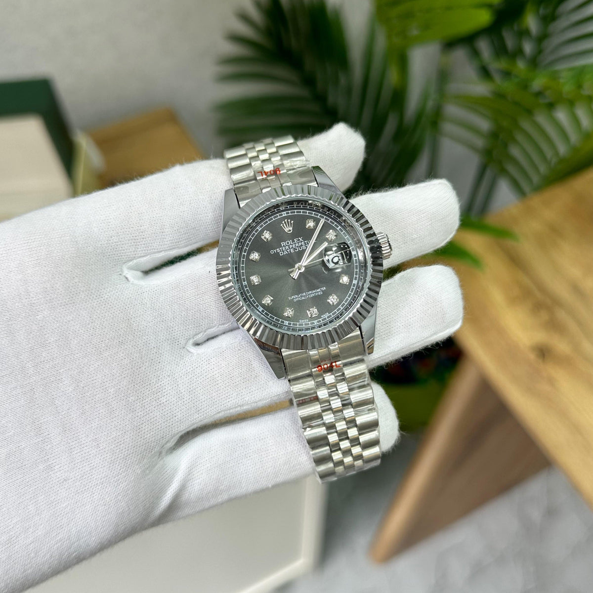 Rolex date just zr lock extra premium