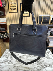 Mont Blanc Sleek Black Leather bag
