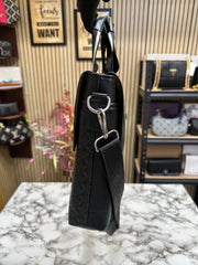 Giorgio Armani Pure Black Leather  Bag