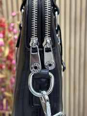 Mont Blanc Sleek Black Leather bag