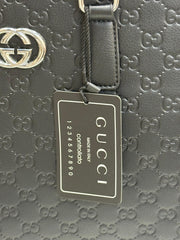 Gucci Pure Black Bind Leather  Bag