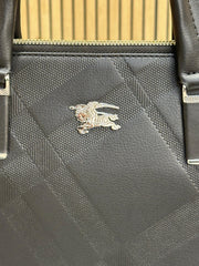 Burberry Check Canvas Laptop Bag