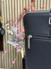 Burberry Check Canvas Laptop Bag