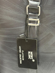 Mont Blanc Sleek Black Leather bag