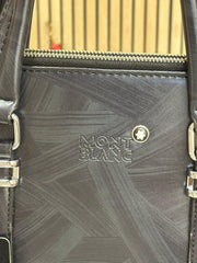 Mont Blanc Sleek Black Leather bag