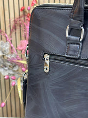 Mont Blanc Sleek Black Leather bag