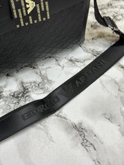 Giorgio Armani Pure Black Leather  Bag