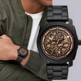 Fossil ME 3253 automatic open heart black