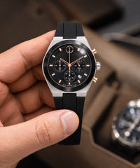 MOVADO BOLD CHOREOGRAPHY BLACK AND SILVER