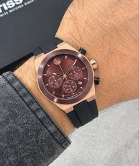 MOVADO BOLD CHOREOGRAPHY ROSE GOLD AND BROWN 🤎