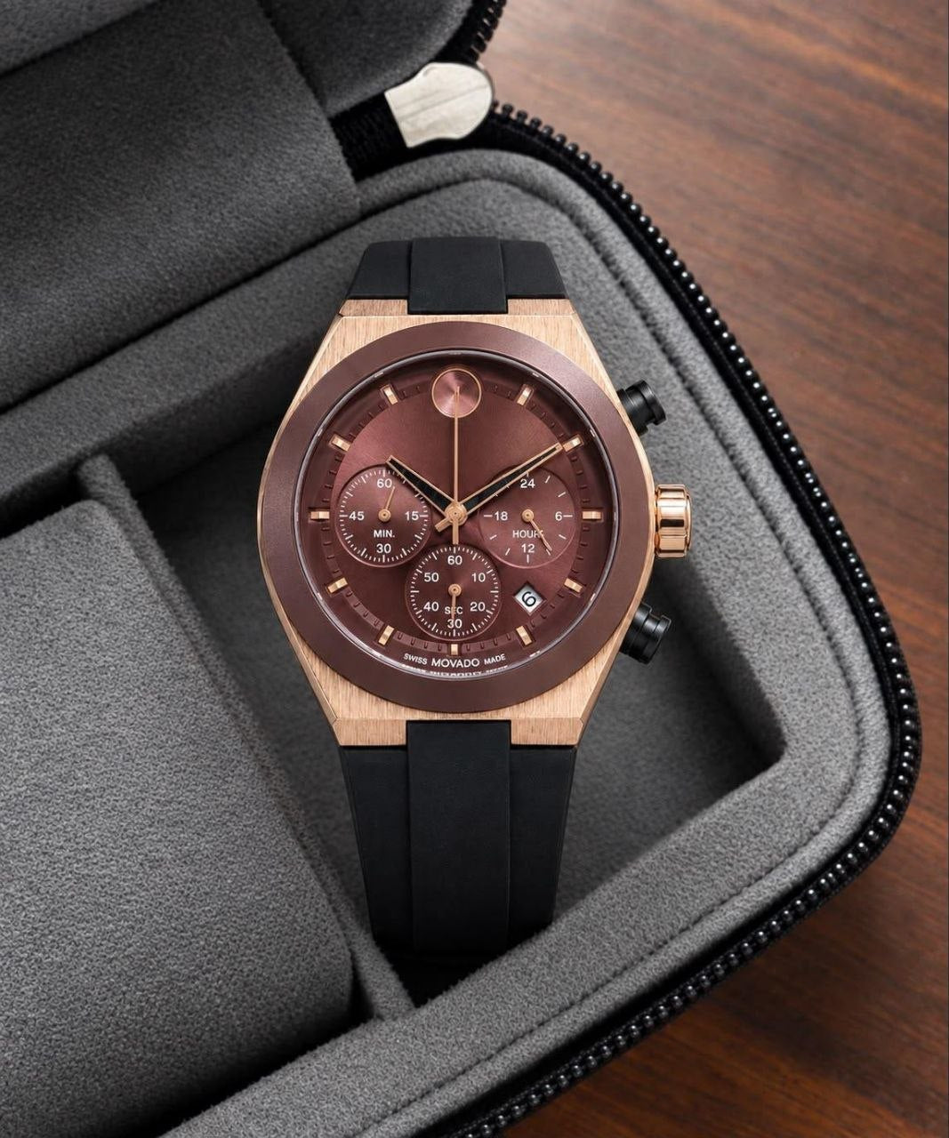 MOVADO BOLD CHOREOGRAPHY ROSE GOLD AND BROWN 🤎