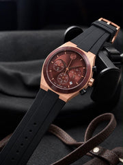 MOVADO BOLD CHOREOGRAPHY ROSE GOLD AND BROWN 🤎