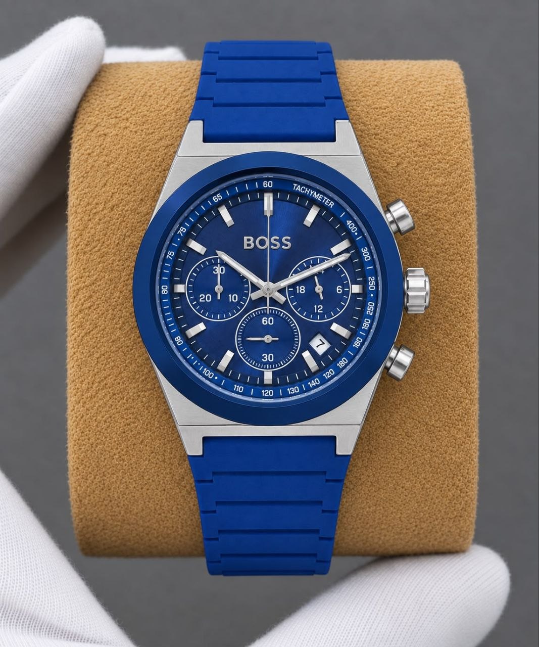 BOSS CANDOR CHRONOGRAPH EDITION, PREMIUM LUXURY QUALITY BLUE