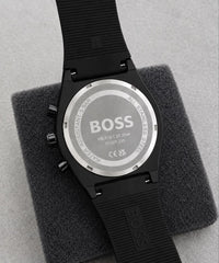 *BOSS CANDOR CHRONOGRAPH EDITION, PREMIUM LUXURY QUALITY FULLY BLACK