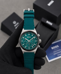 BOSS CANDOR CHRONOGRAPH EDITION, PREMIUM LUXURY QUALITY GREEN