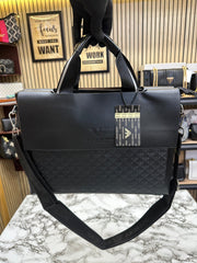 Giorgio Armani Pure Black Leather  Bag