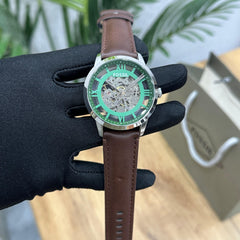 Fossil townsman open heart Leather strap