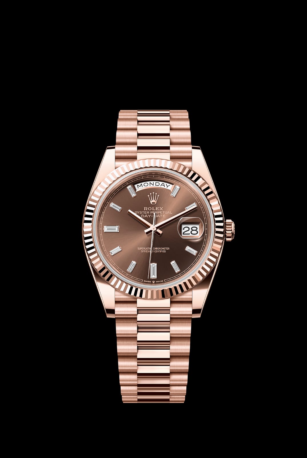 ROLEX DAY DATE CHOCOLATE DIAL ROSE GOLD